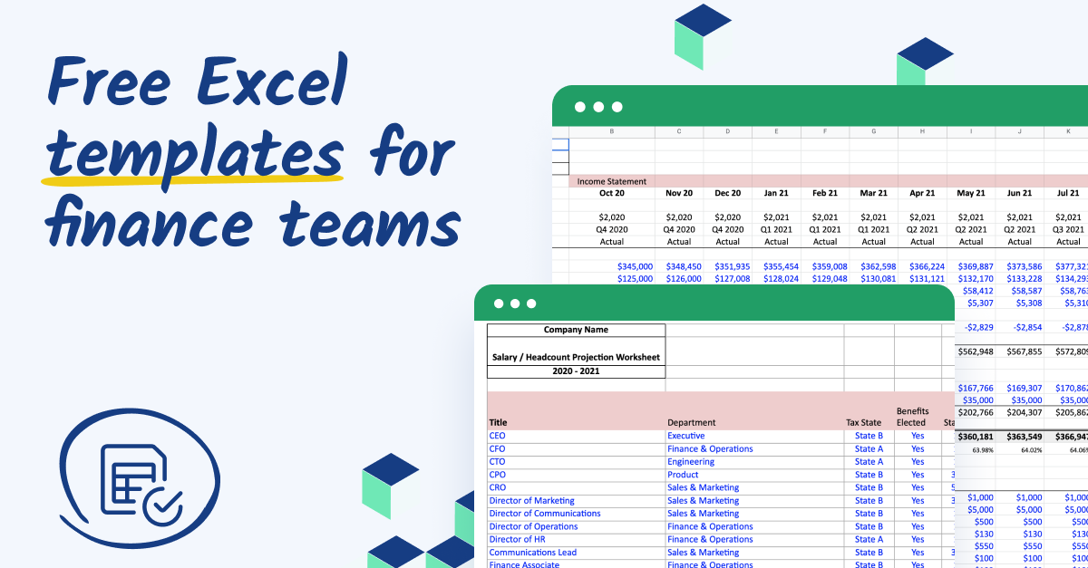 11 free FP&A Excel templates for finance teams